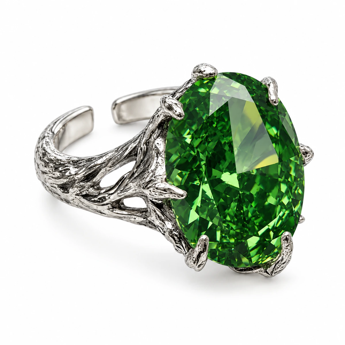 The Jade Ring, three-quarter studio view on a white background